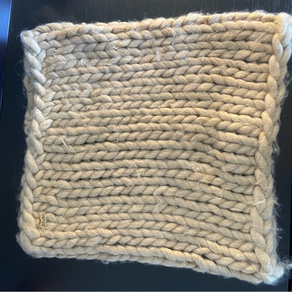 Cole Haan Chunky Knit cowl neck scarf